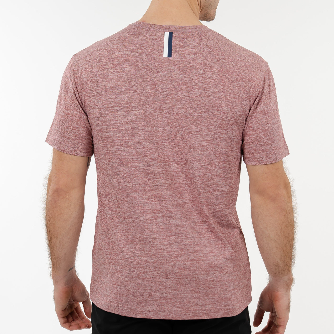 Tailwind Performance Tee | Heather - Red Card Red/White