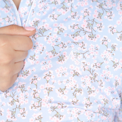 The Cherry Blossom Performance Q-Zip | The Cherry Blossom - Baby Blue