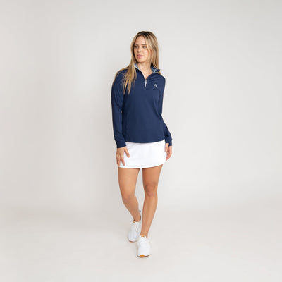 The Solid Performance Q-Zip | Solid - Admiral Navy - The Daisy