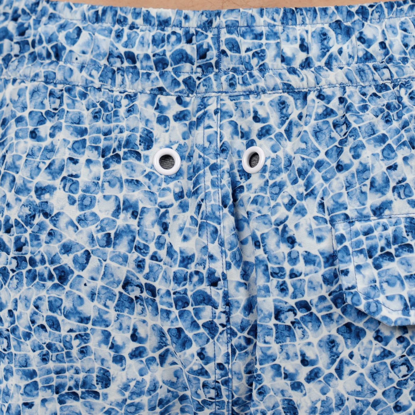 Medley Swim Trunk | The Pool Camo - White/Shoal Blue