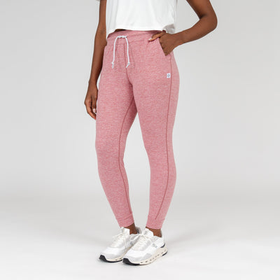 Tempo Performance Jogger | Heather - Red Card Red/White