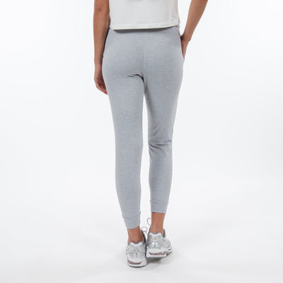 Tempo Performance Jogger | Heather - Stainless Steel/White