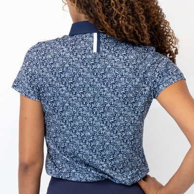 Addison Performance Polo | The Addison - Fleet Navy/White