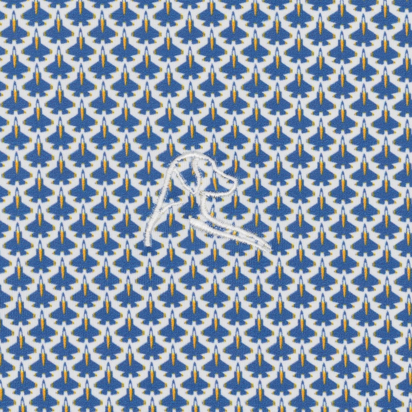 The Airshow | Performance Polo | The Airshow - White/Short Stop Blue