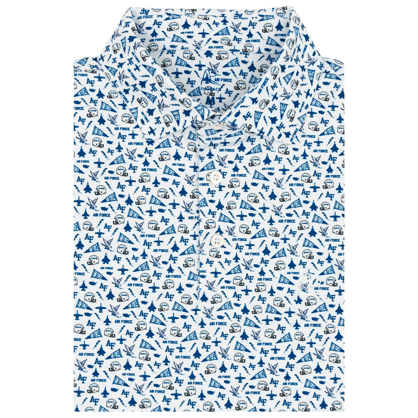 The Air Force Gameday | Collegiate Polo | The Air Force Gameday - White/Azure Blue