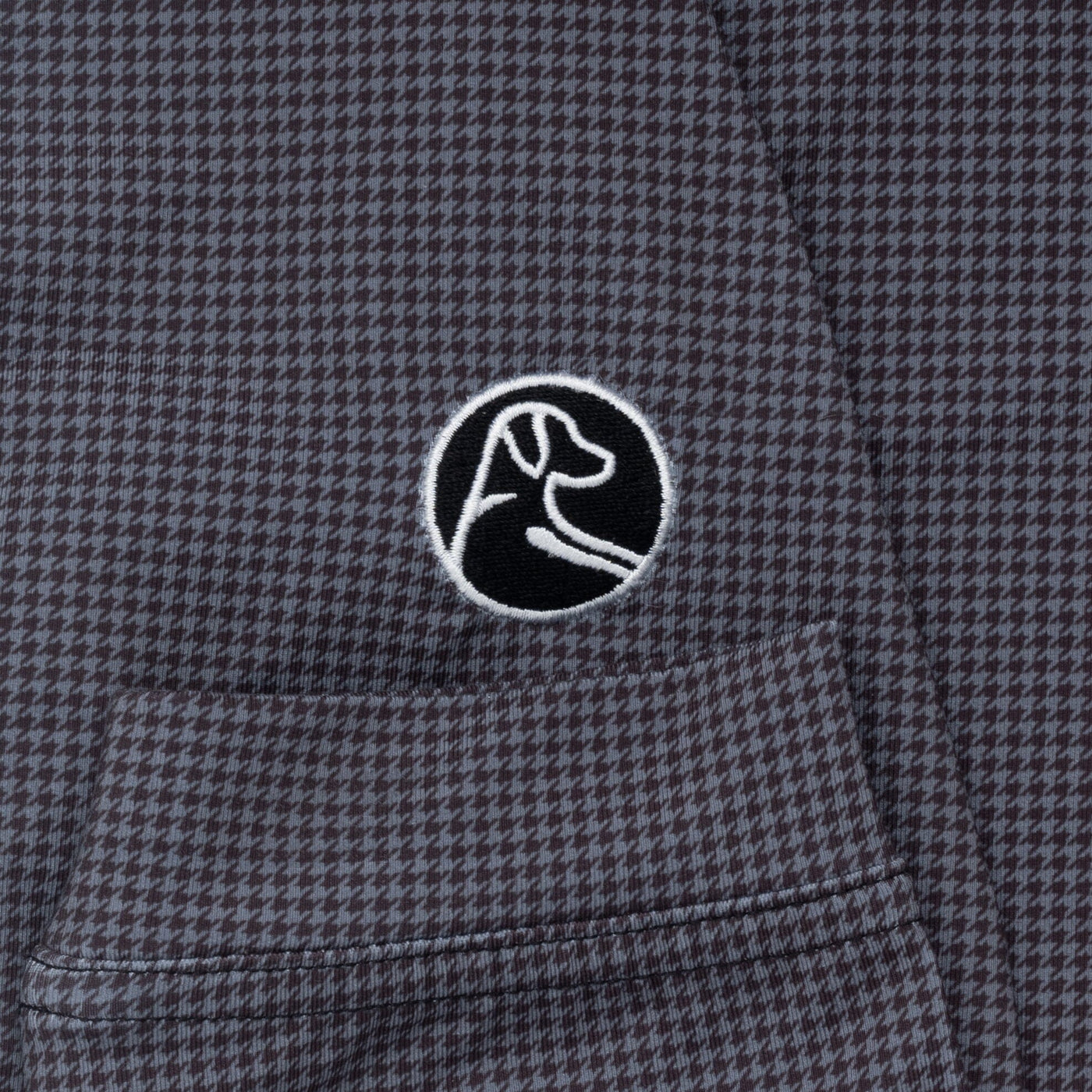 Dogstooth Houndstooth Collegiate Q-Zip - Alabama | The Dogstooth Houndstooth - Nightfall/Boulder Grey - Alabama - 1