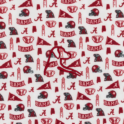 The Alabama Gameday | Collegiate Polo | The Alabama Gameday - White/Carmine Red
