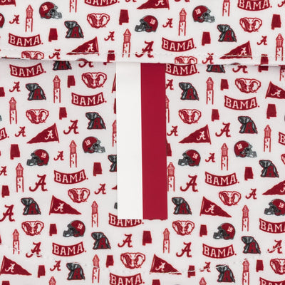 The Alabama Gameday | Collegiate Polo | The Alabama Gameday - White/Carmine Red