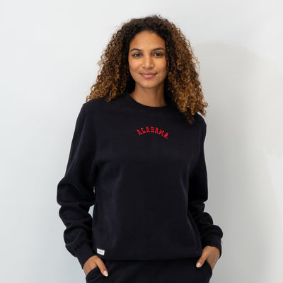 Ready Collegiate Crewneck - Alabama | Solid - Midnight Black - Alabama - 1 (Women)