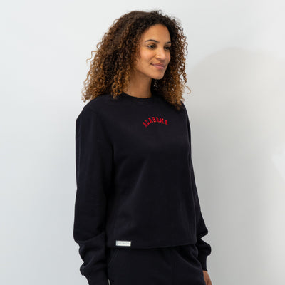 Ready Collegiate Crewneck - Alabama | Solid - Midnight Black - Alabama - 1 (Women)