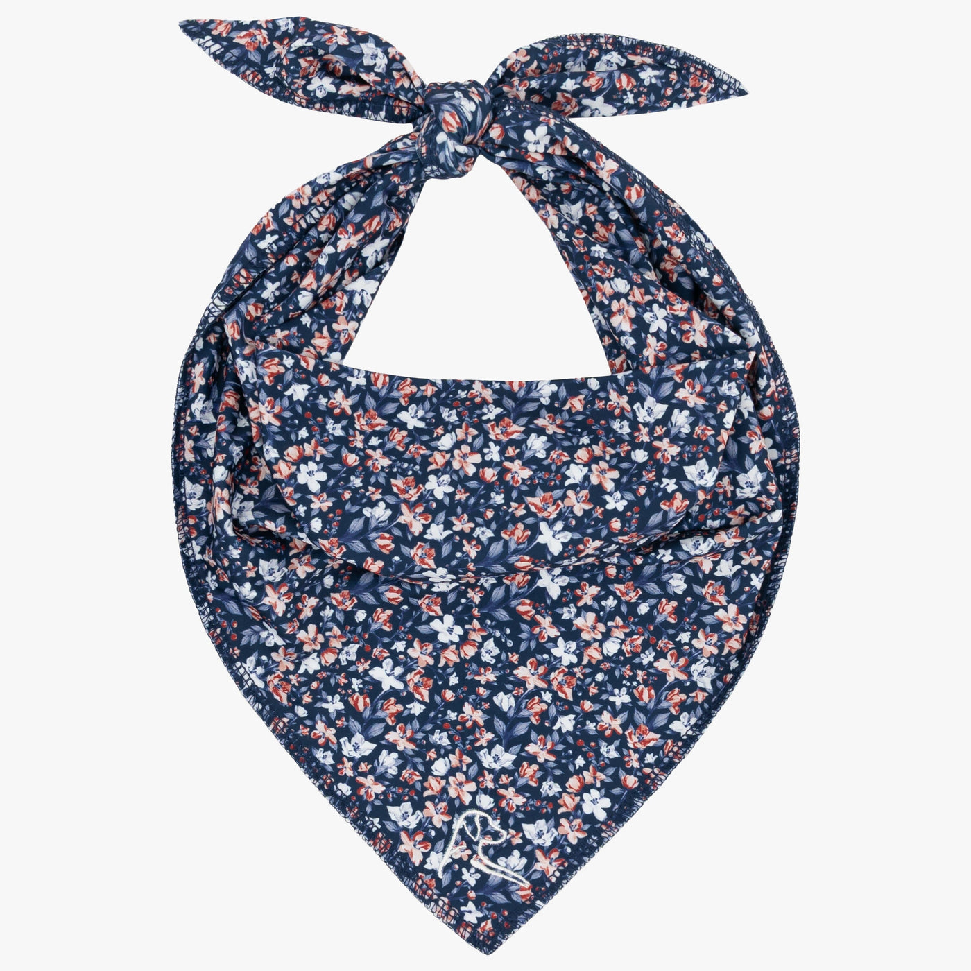 The All American Floral | Performance Bandana | The All American Floral - Fleet Navy/Flag Red