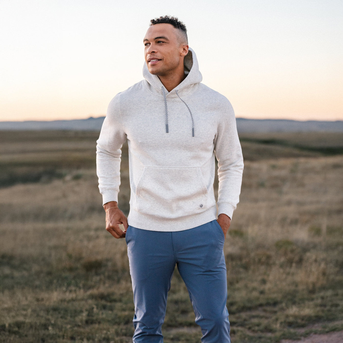 Huddle Hoodie | Heather - Ivory