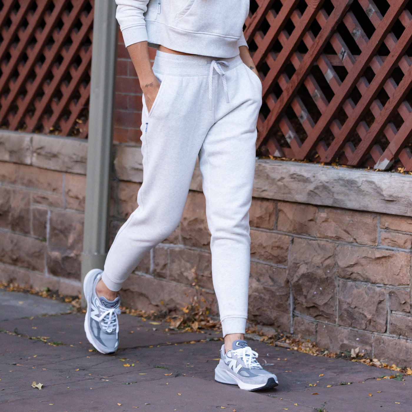 Clarity Jogger | Heather - Ivory