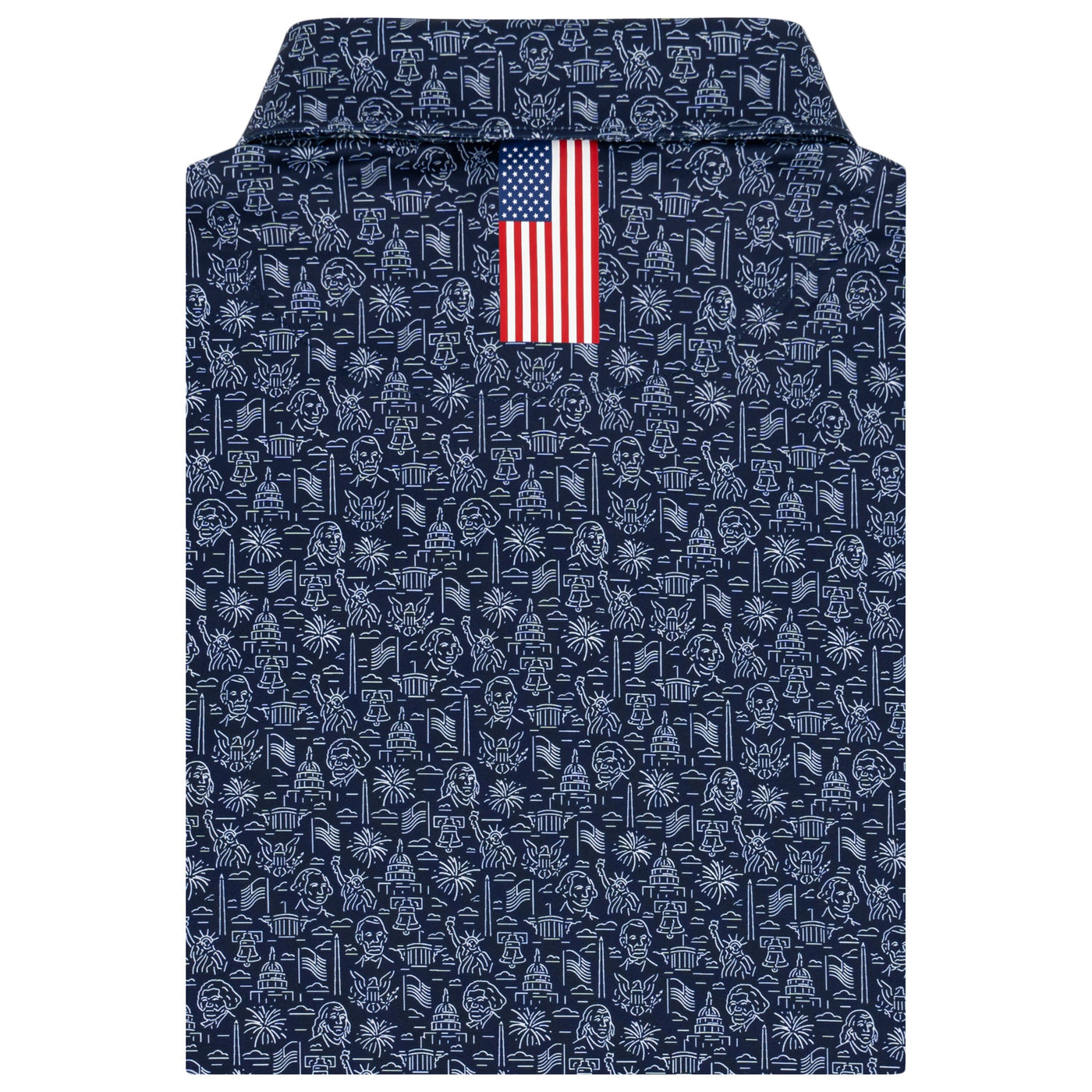 The American Icon | Performance Polo | The American Icon - Fleet Navy/White - USA