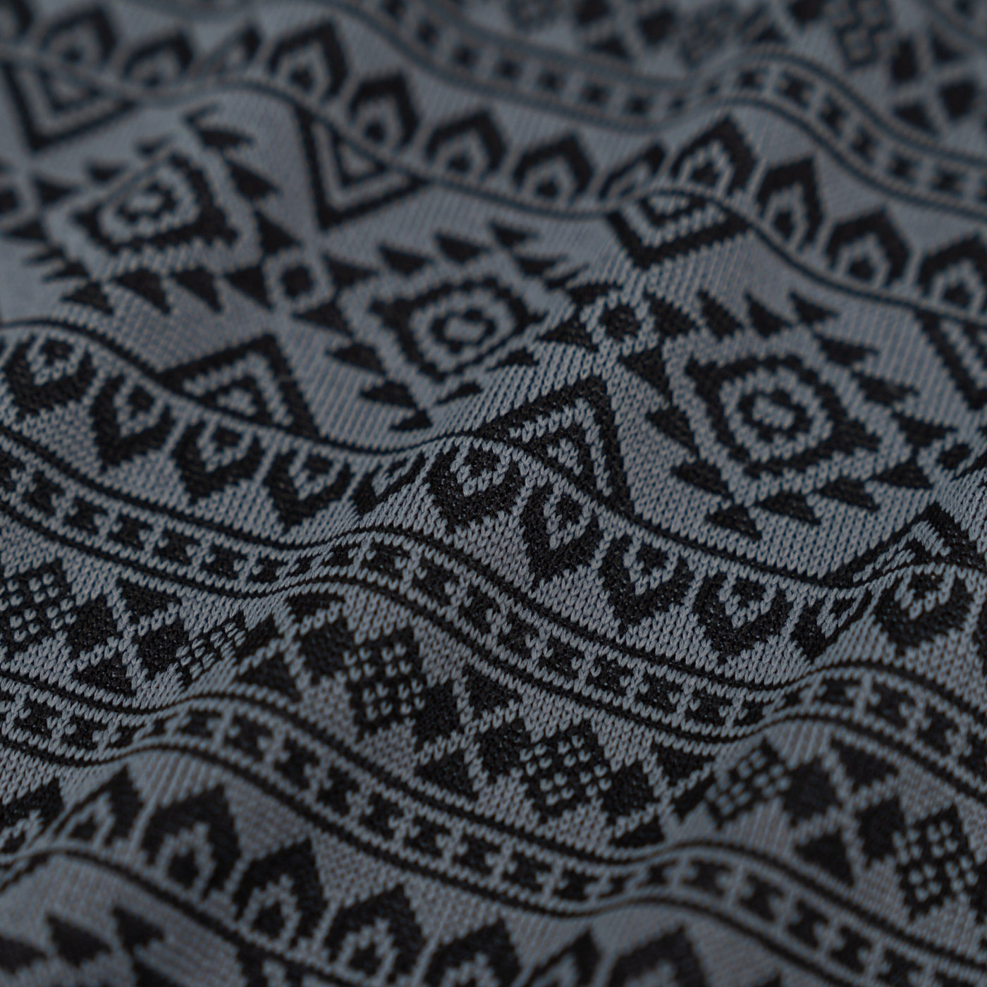 Apex Jacquard Performance Q-Zip | The Apex - Black/Charcoal Grey