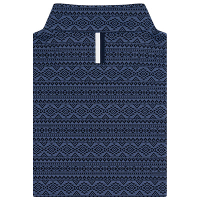 Apex Jacquard Performance Q-Zip | The Apex - Fleet Navy/Slate Blue