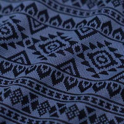 Apex Jacquard Performance Q-Zip | The Apex - Fleet Navy/Slate Blue