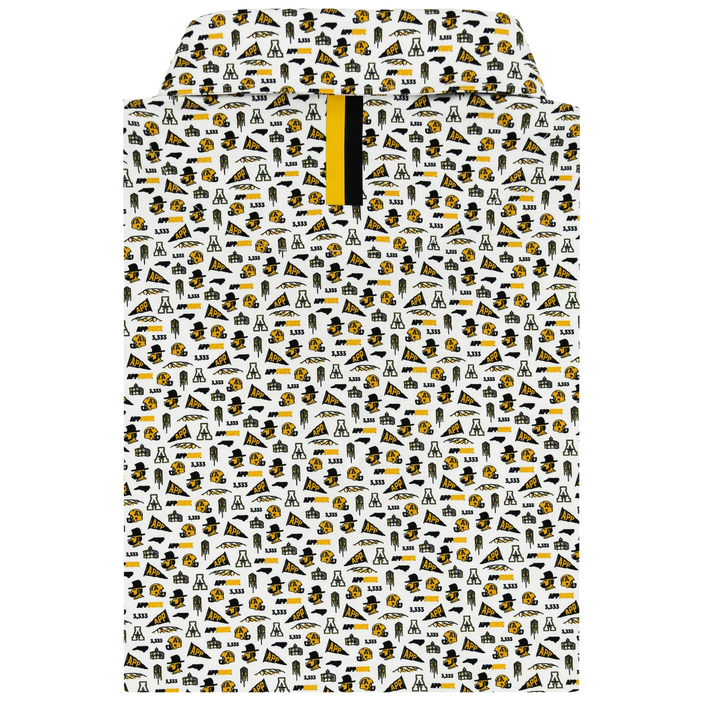 The App State Gameday | Collegiate Polo | The App State Gameday - White/Bright Yellow