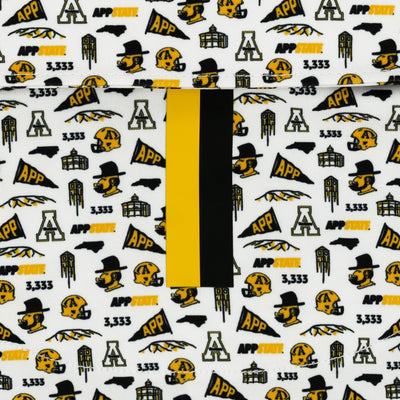 The App State Gameday | Collegiate Polo | The App State Gameday - White/Bright Yellow