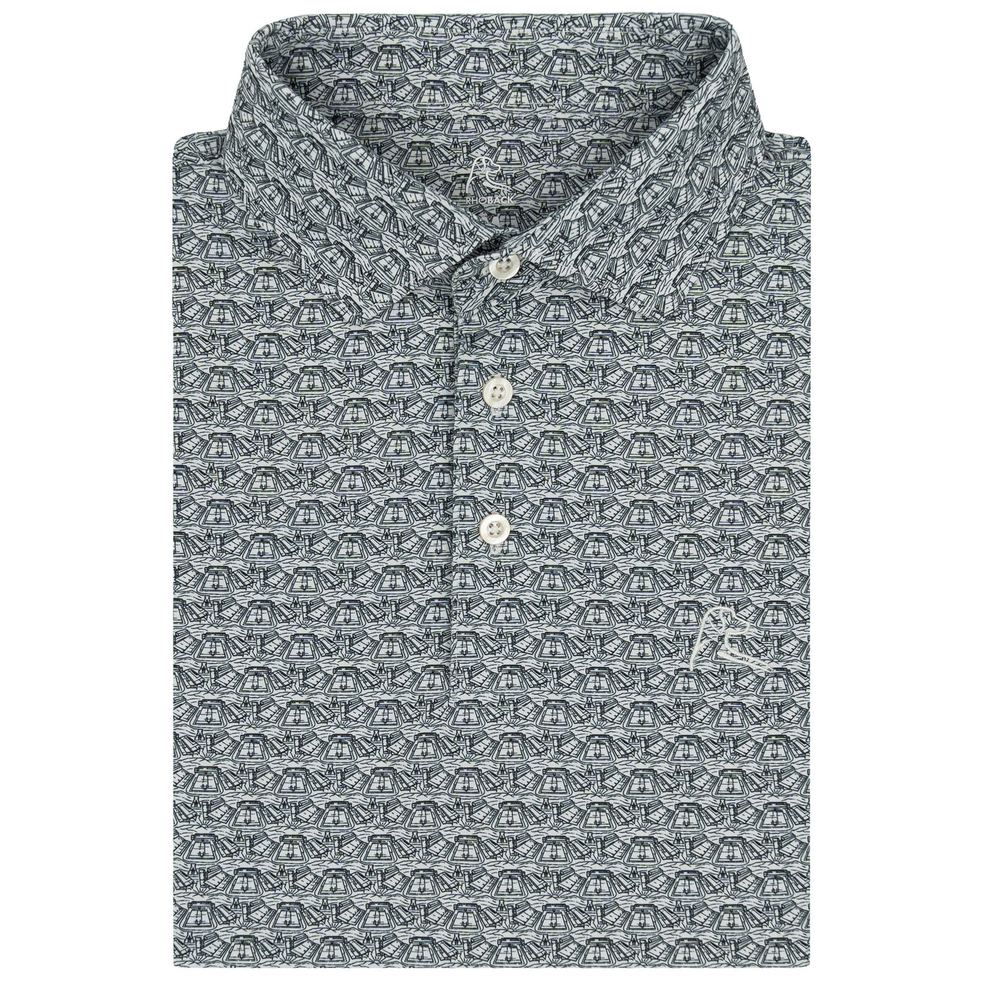 The App State Kidd Brewer Stadium | Collegiate Polo | The App State Kidd Brewer Stadium - White/Black