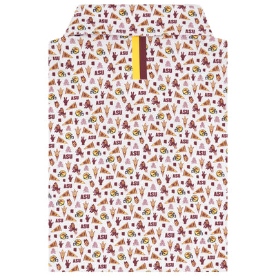 The Arizona State Gameday | Collegiate Polo | The Arizona State Gameday - White/Garnet Red