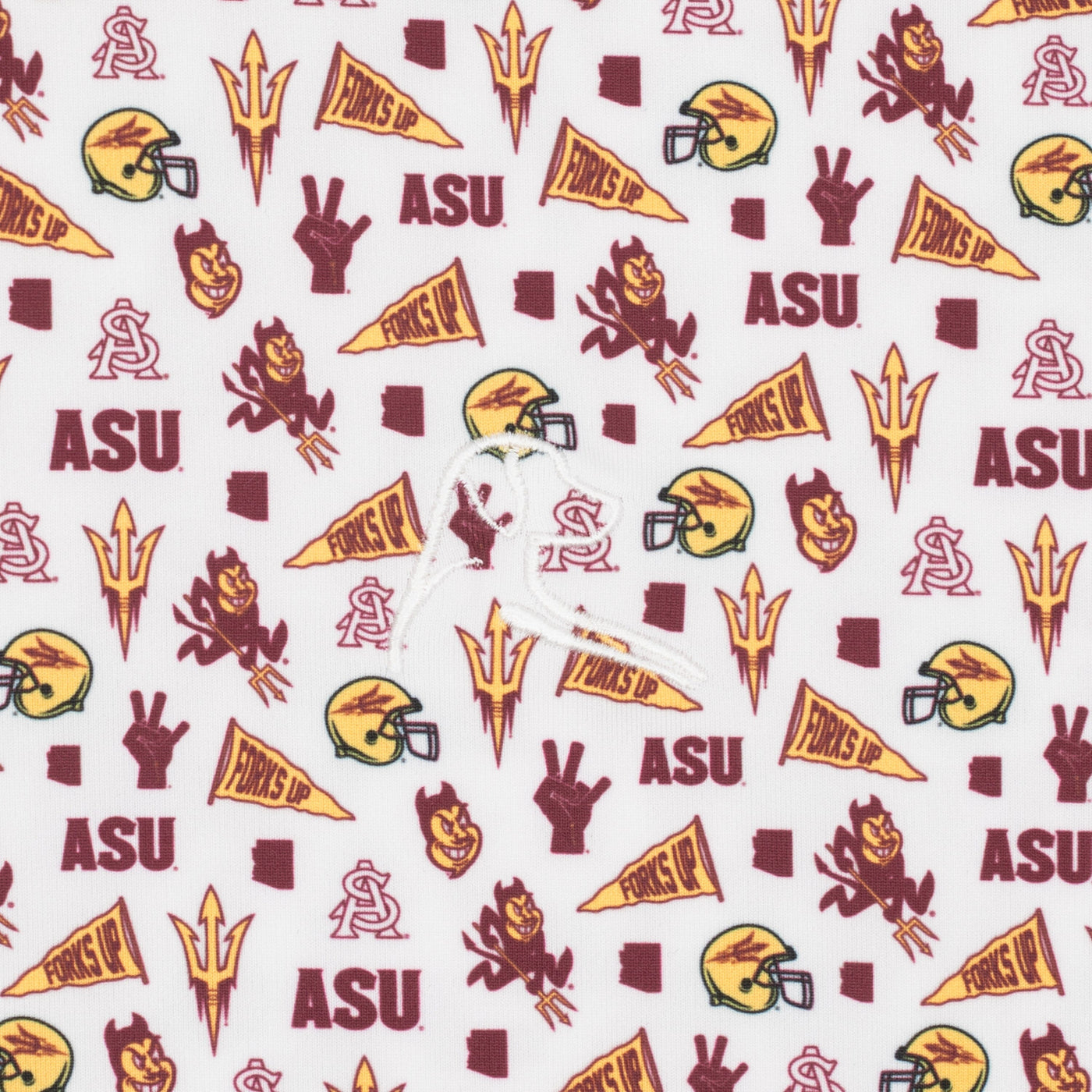 The Arizona State Gameday | Collegiate Polo | The Arizona State Gameday - White/Garnet Red