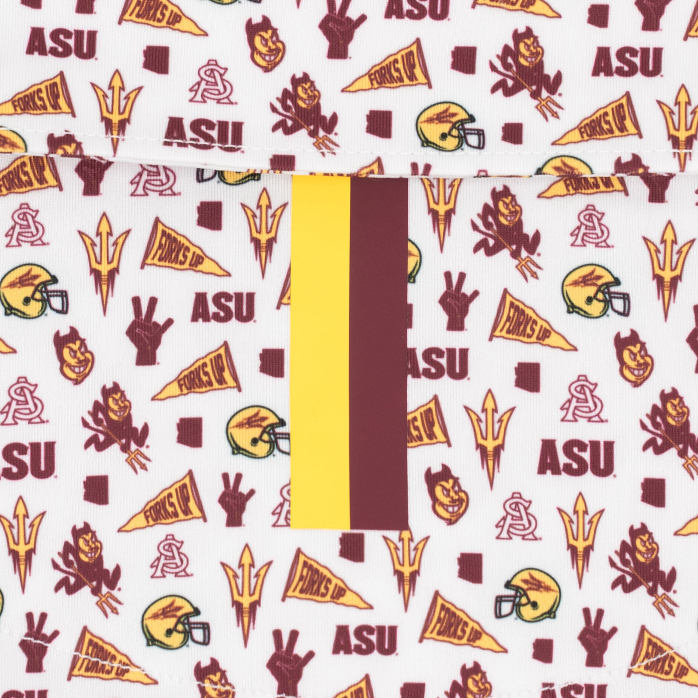 The Arizona State Gameday | Collegiate Polo | The Arizona State Gameday - White/Garnet Red