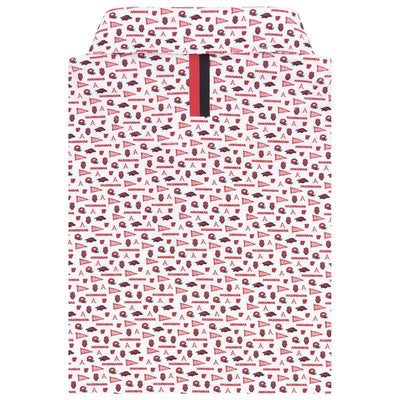 The Arkansas Gameday | Collegiate Polo | The Arkansas Gameday - White/Carmine Red