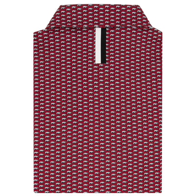 The Arkansas Wooo Pig® | Collegiate Polo | The Arkansas Wooo Pig® - Carmine Red/White