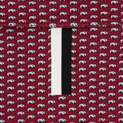 The Arkansas Wooo Pig® | Collegiate Polo | The Arkansas Wooo Pig® - Carmine Red/White