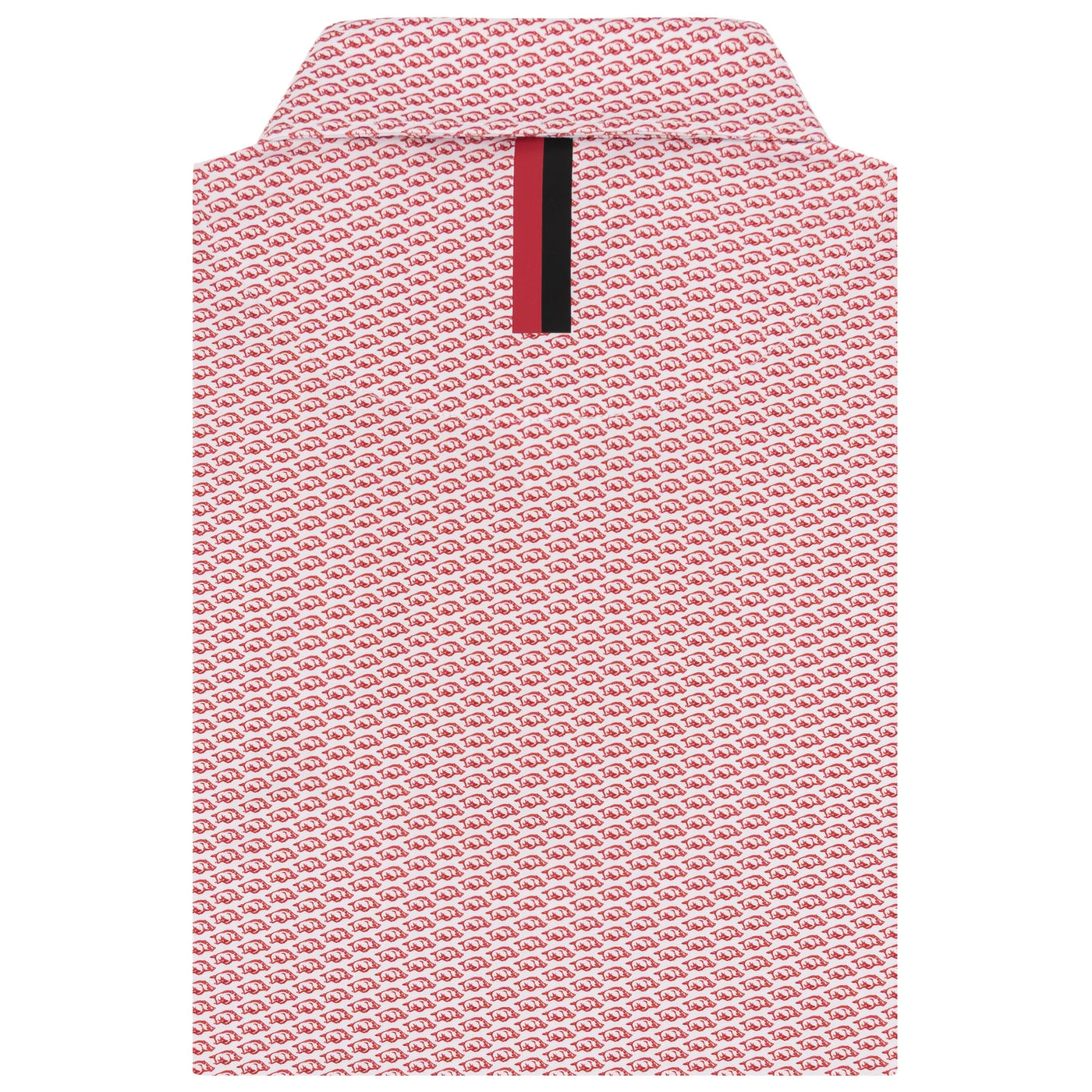 The Arkansas Wooo Pig® | Collegiate Polo | The Arkansas Wooo Pig® - White/Carmine Red