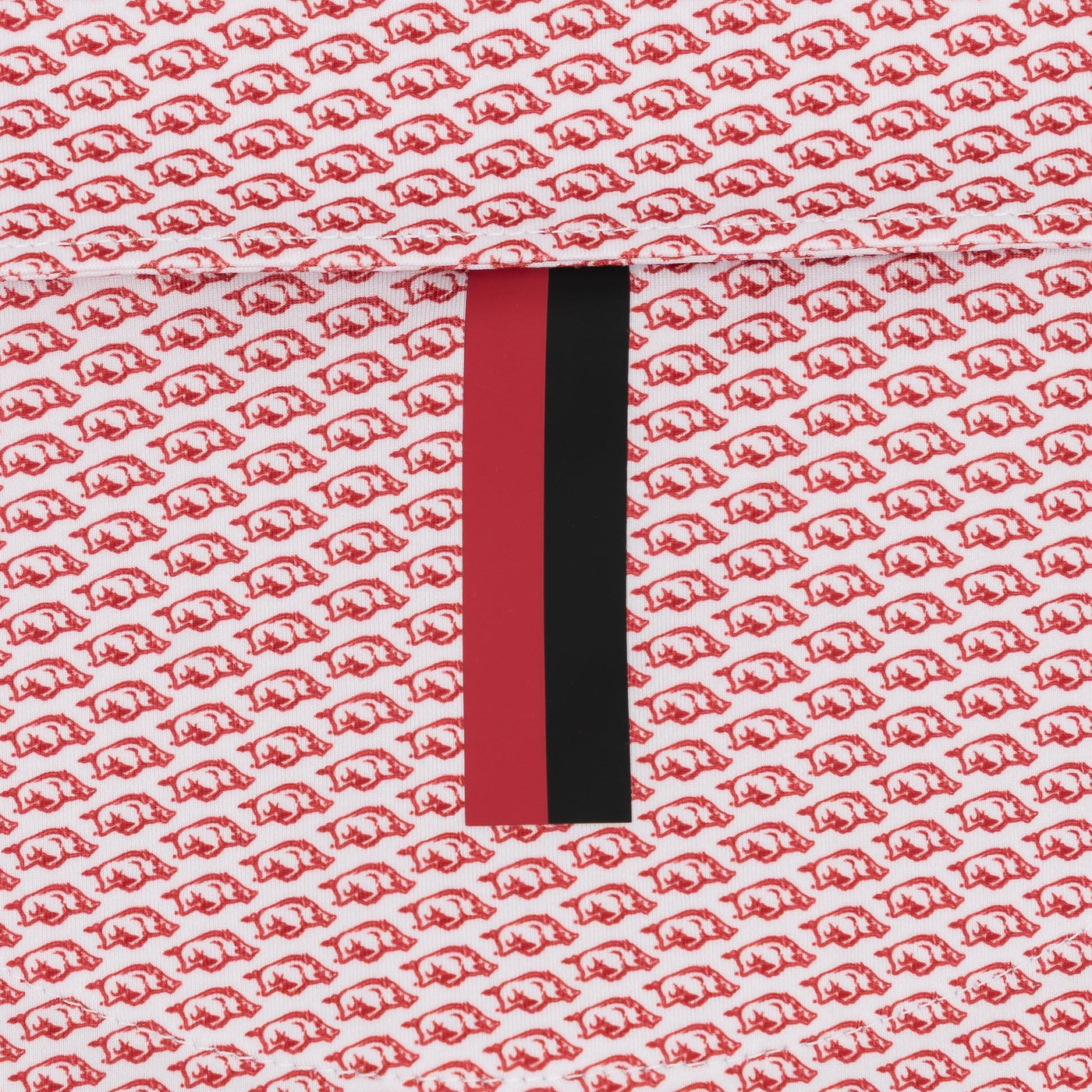 The Arkansas Wooo Pig® | Collegiate Polo | The Arkansas Wooo Pig® - White/Carmine Red