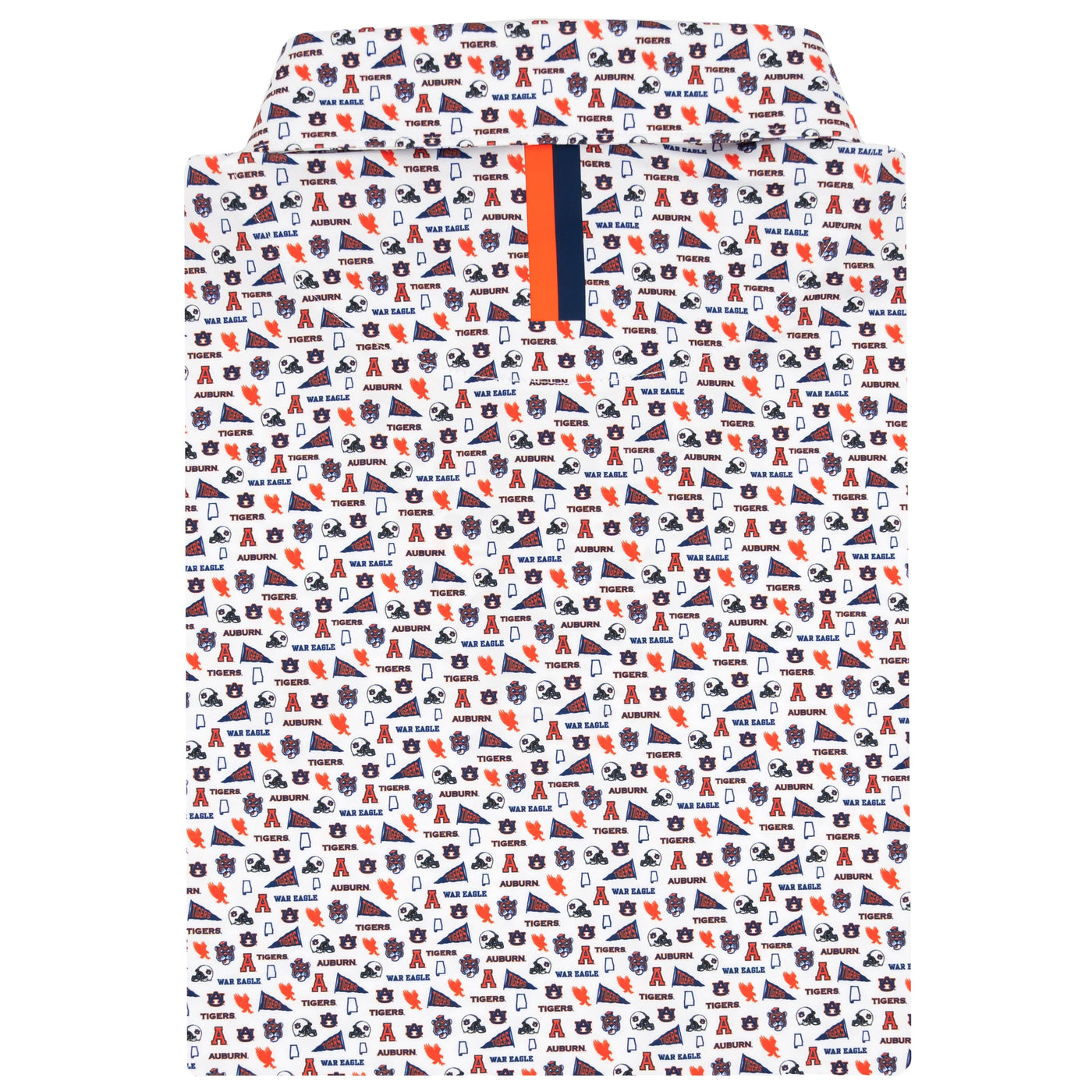 The Auburn Gameday | Collegiate Polo | The Auburn Gameday - White/Dock Blue