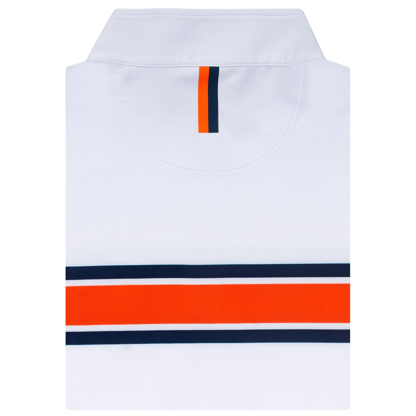 Auburn Helmet Stripe Collegiate Q-Zip - Auburn | The Auburn Helmet Stripe - White/Dock Blue