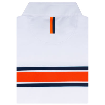 Auburn Helmet Stripe Collegiate Q-Zip - Auburn | The Auburn Helmet Stripe - White/Dock Blue