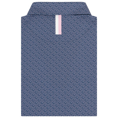 The Back Tees | Performance Polo | The Back Tees - Slate Blue/Lotus Pink