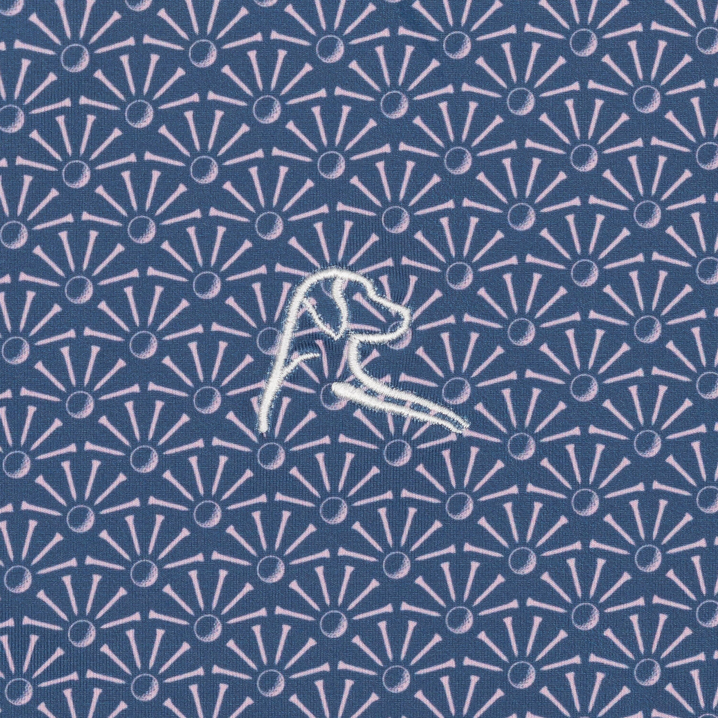 The Back Tees | Performance Polo | The Back Tees - Slate Blue/Lotus Pink