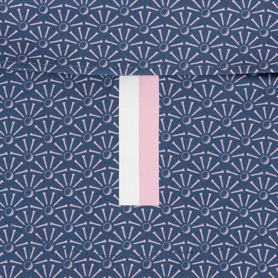 The Back Tees | Performance Polo | The Back Tees - Slate Blue/Lotus Pink