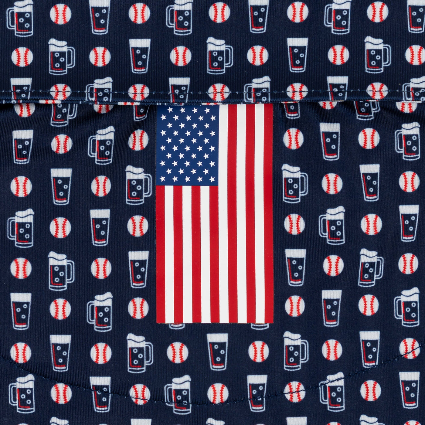 The Ballgame | Performance Polo | The Ballgame - Fleet Navy/Sorbet Red - USA