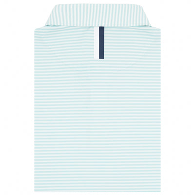 The Barts Heather Stripe | Performance Polo | The Barts Heather Stripe - Antigua Green/White