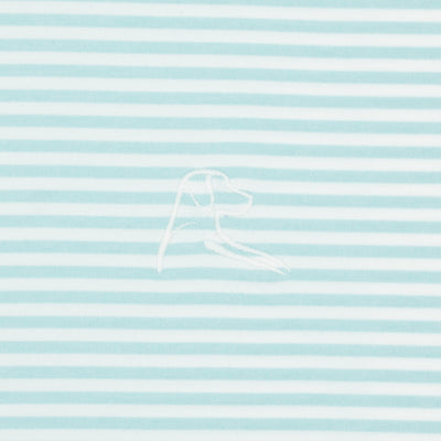 The Barts Heather Stripe | Performance Polo | The Barts Heather Stripe - Antigua Green/White