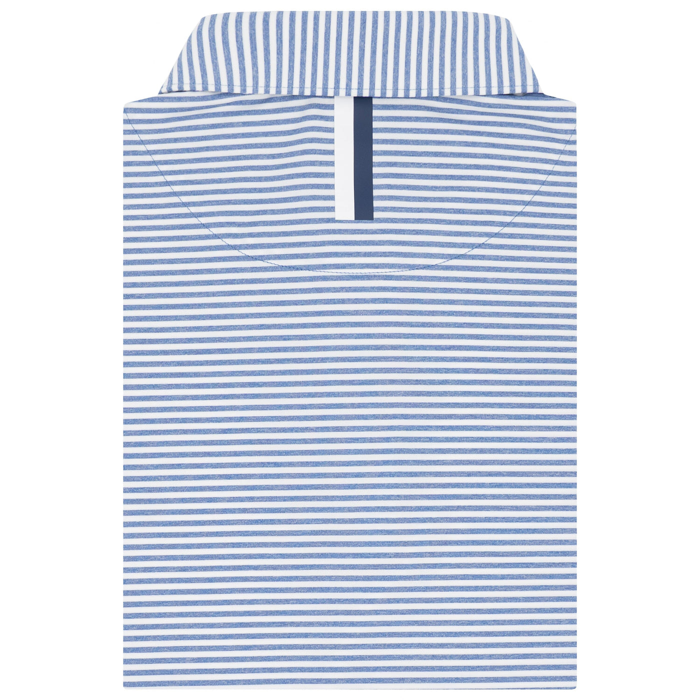 The Barts Heather Stripe | Performance Polo | The Barts Heather Stripe - Dusk Blue/White