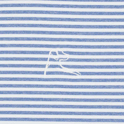 The Barts Heather Stripe | Performance Polo | The Barts Heather Stripe - Dusk Blue/White