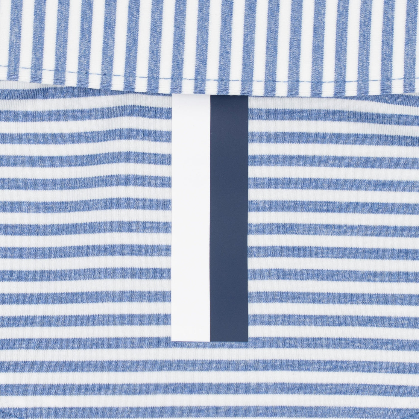 The Barts Heather Stripe | Performance Polo | The Barts Heather Stripe - Dusk Blue/White