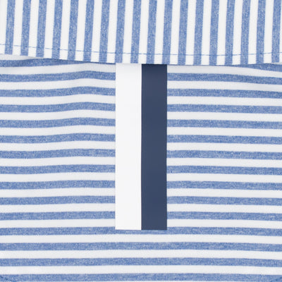 The Barts Heather Stripe | Performance Polo | The Barts Heather Stripe - Dusk Blue/White