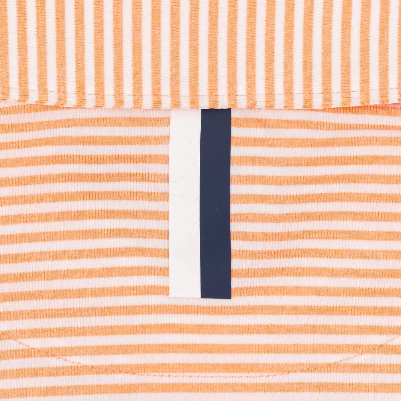 The Barts Heather Stripe | Performance Polo | The Barts Heather Stripe - Melon/White