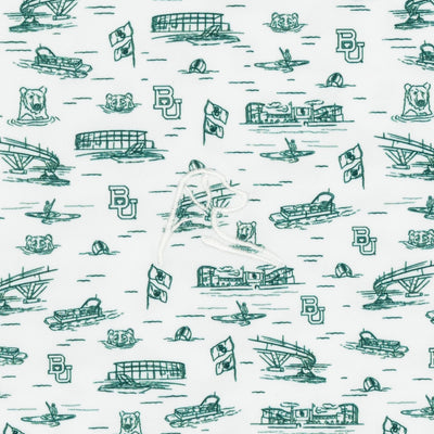 The Baylor Sailgate | Collegiate Polo | The Baylor Sailgate - White/Evergreen