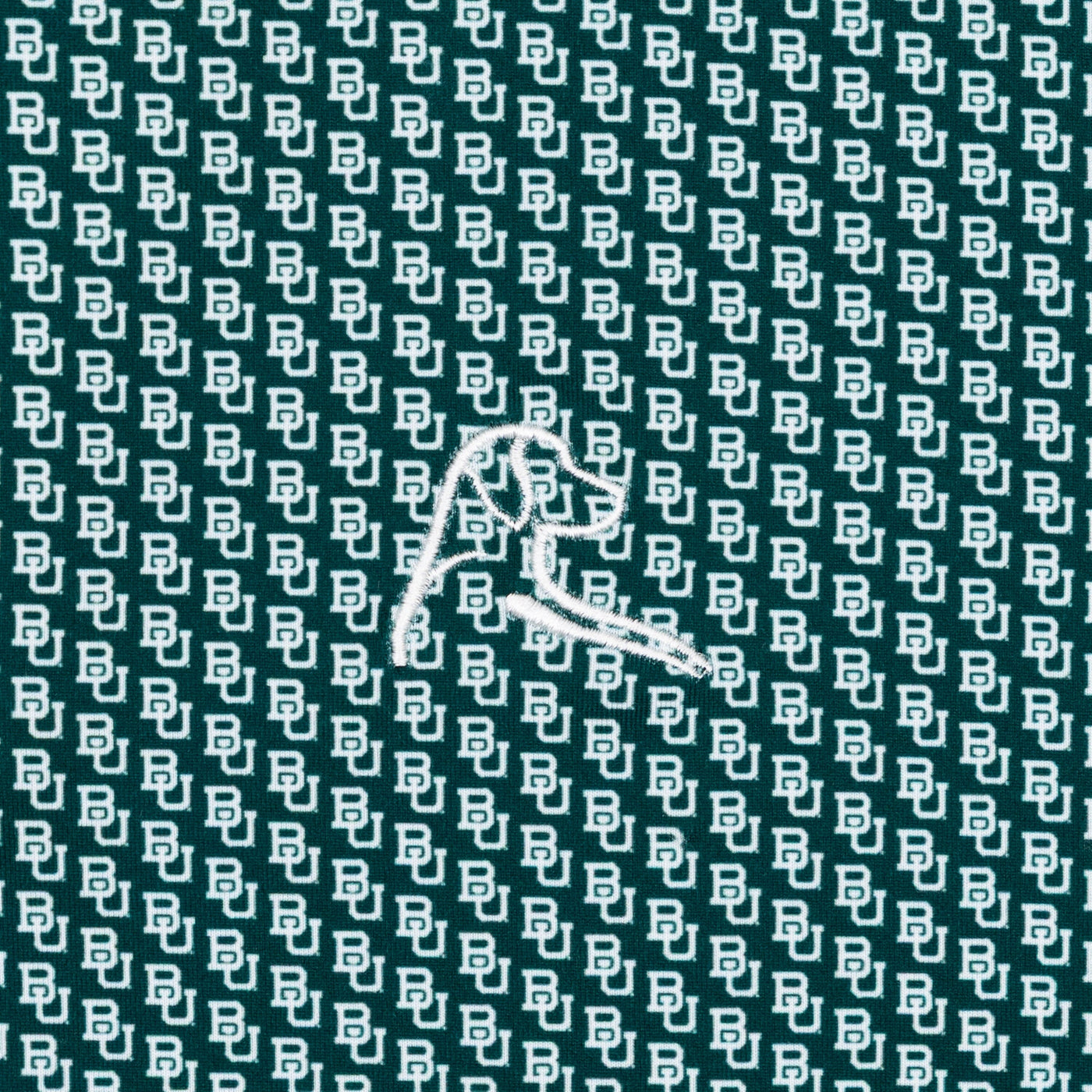 The Baylor Sic 'Em™ | Collegiate Polo | The Baylor Sic 'Em™ - Evergreen/White