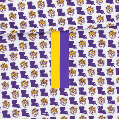 The LSU Bayou Bengals™ | Collegiate Polo | The LSU Bayou Bengals™ - White/Reauxback Purple