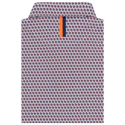 The Auburn Beanie Tiger | Collegiate Polo | The Auburn Beanie Tiger - White/Blaze Orange